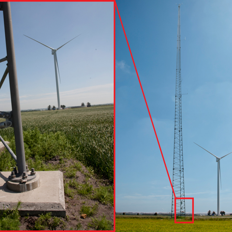 self-supporting meteorological tower